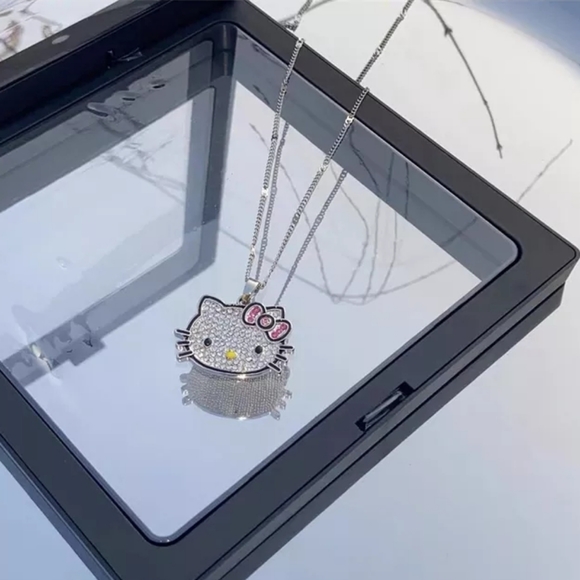 Hello Kitty Rhinestone Necklace - Picture 4 of 13